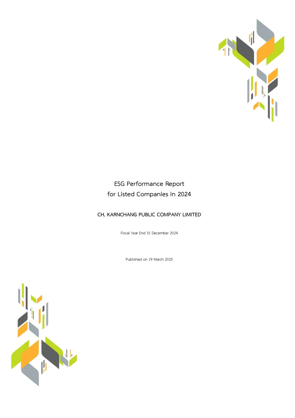 ESG Performance Report for Listed Companies in 2024