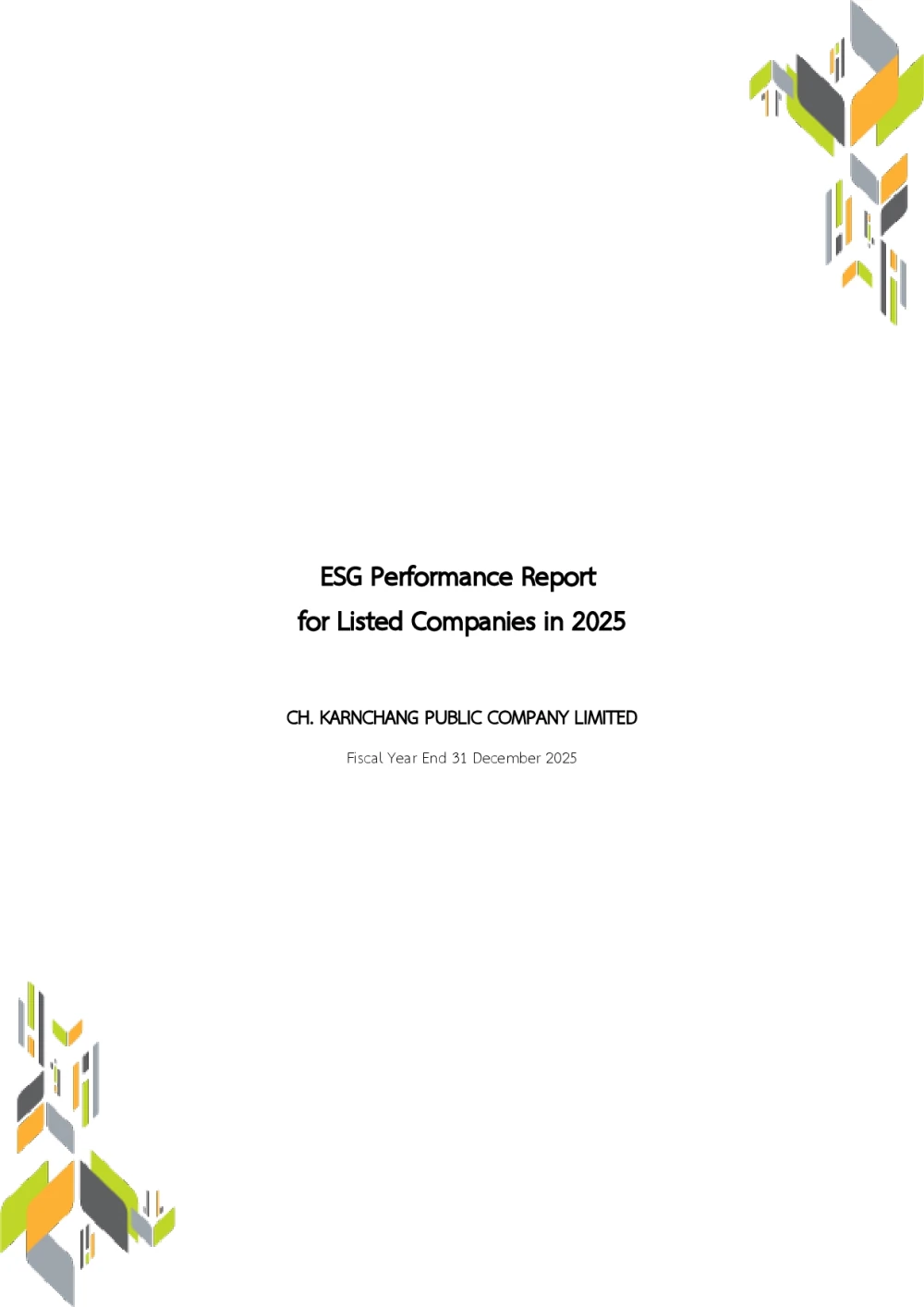 ESG Performance Report for Listed Companies in 2025